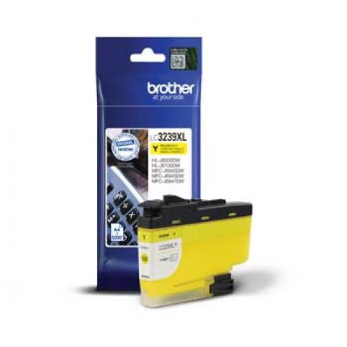 BROTHER Cartucho de tinta amarelo de larga duracion LC3239XLY , Brother , BROLC3239XLY , 4977766787956